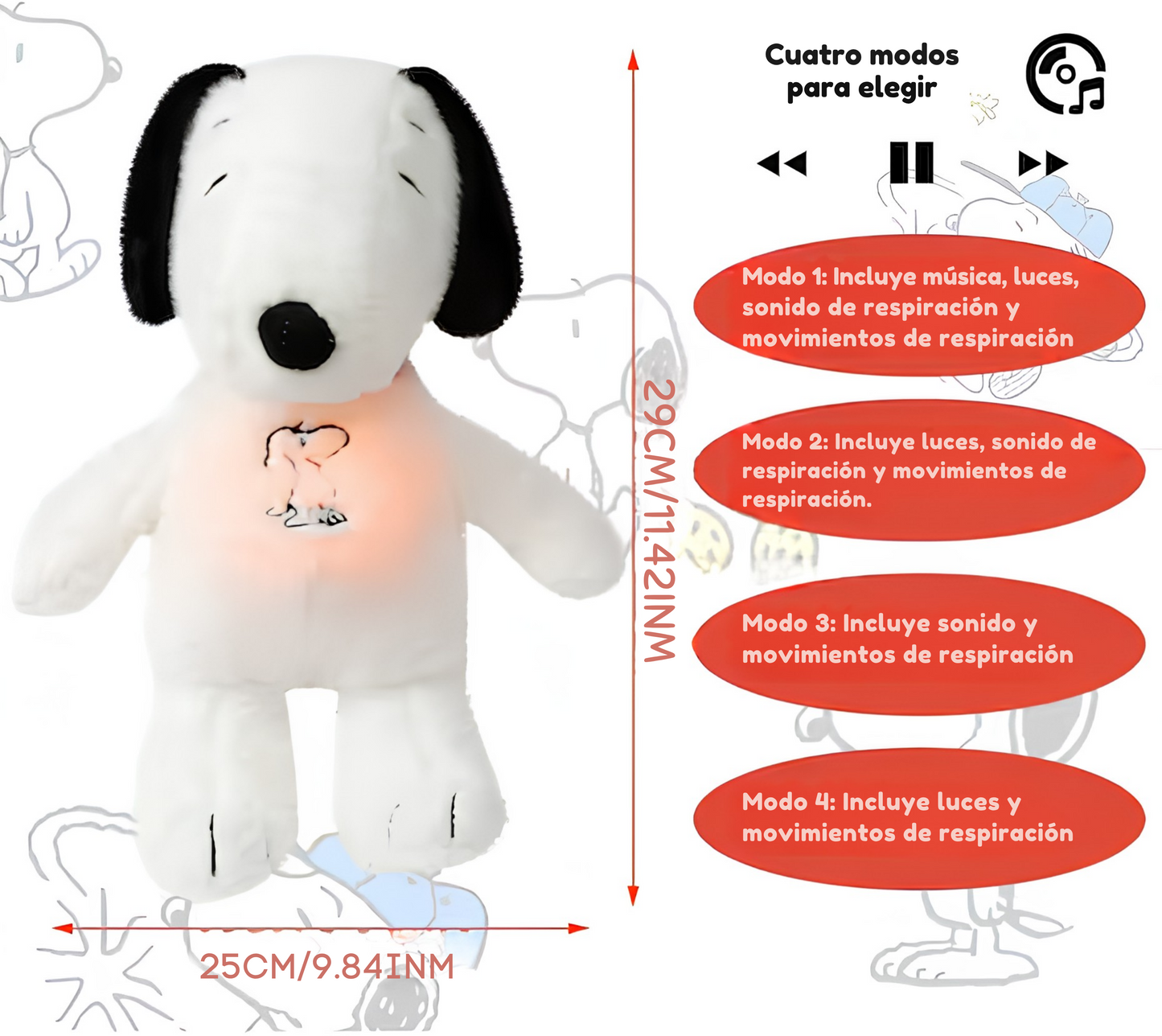 Peluche con Respiración Antiestrés